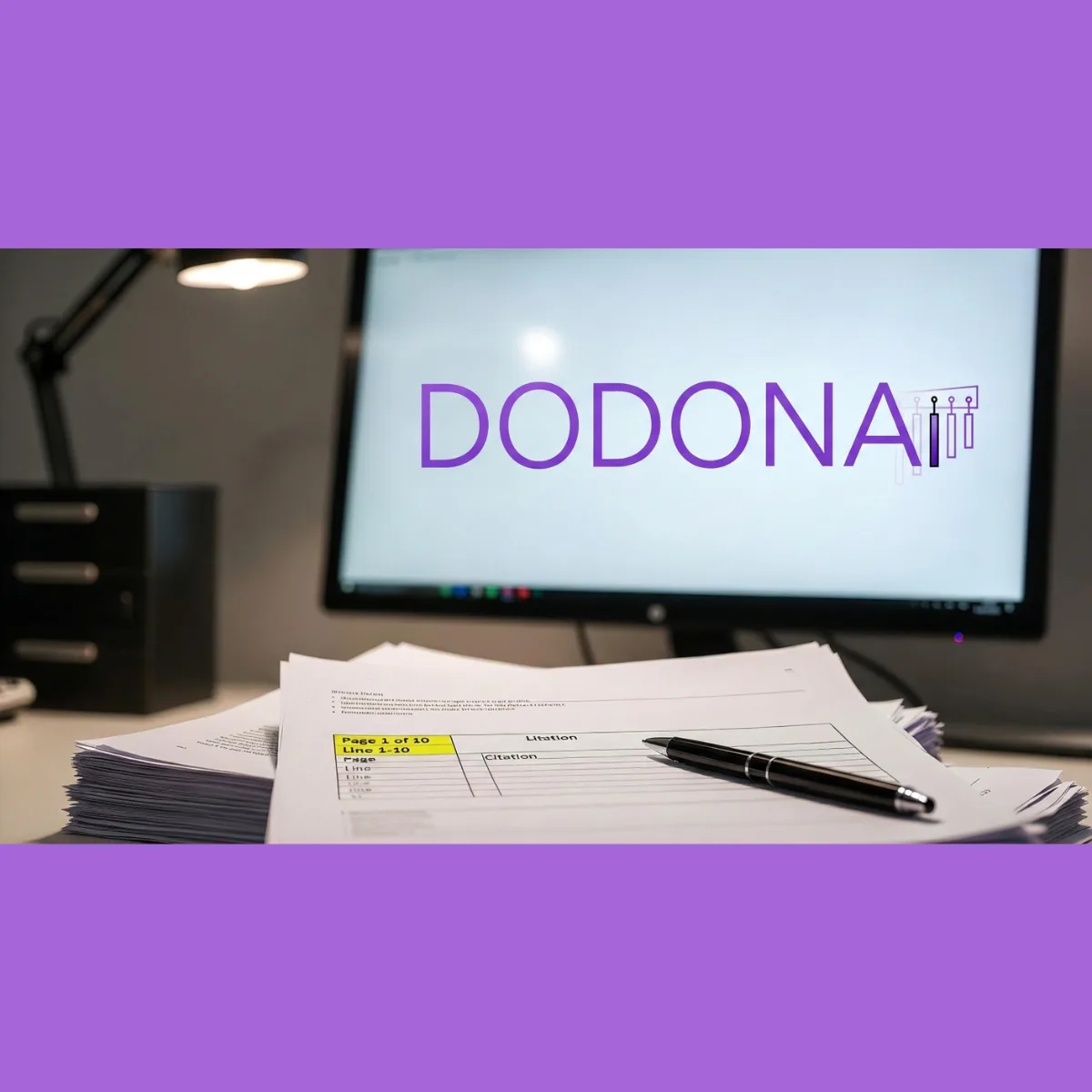 Page-line deposition summary template layout for motion practice preparation