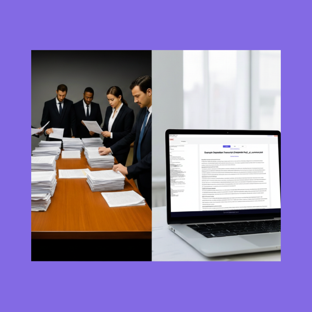 Deposition transcripts with Dodon.ai