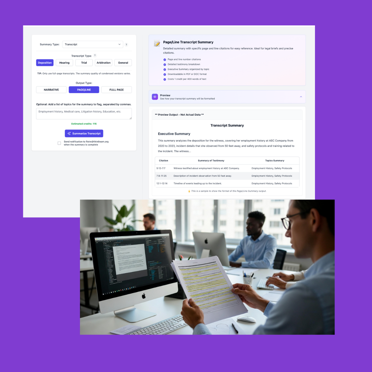 AI Deposition Summaries