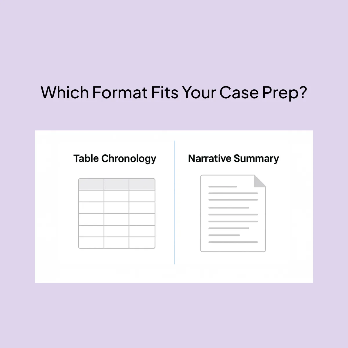 medical chronology vs narrative summary