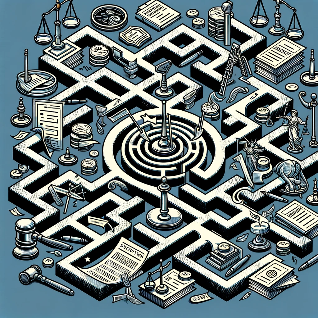 Image of a maze symbolizing the maze of rules governing depositions